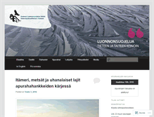 Tablet Screenshot of luonnonsuojelunsaatio.fi
